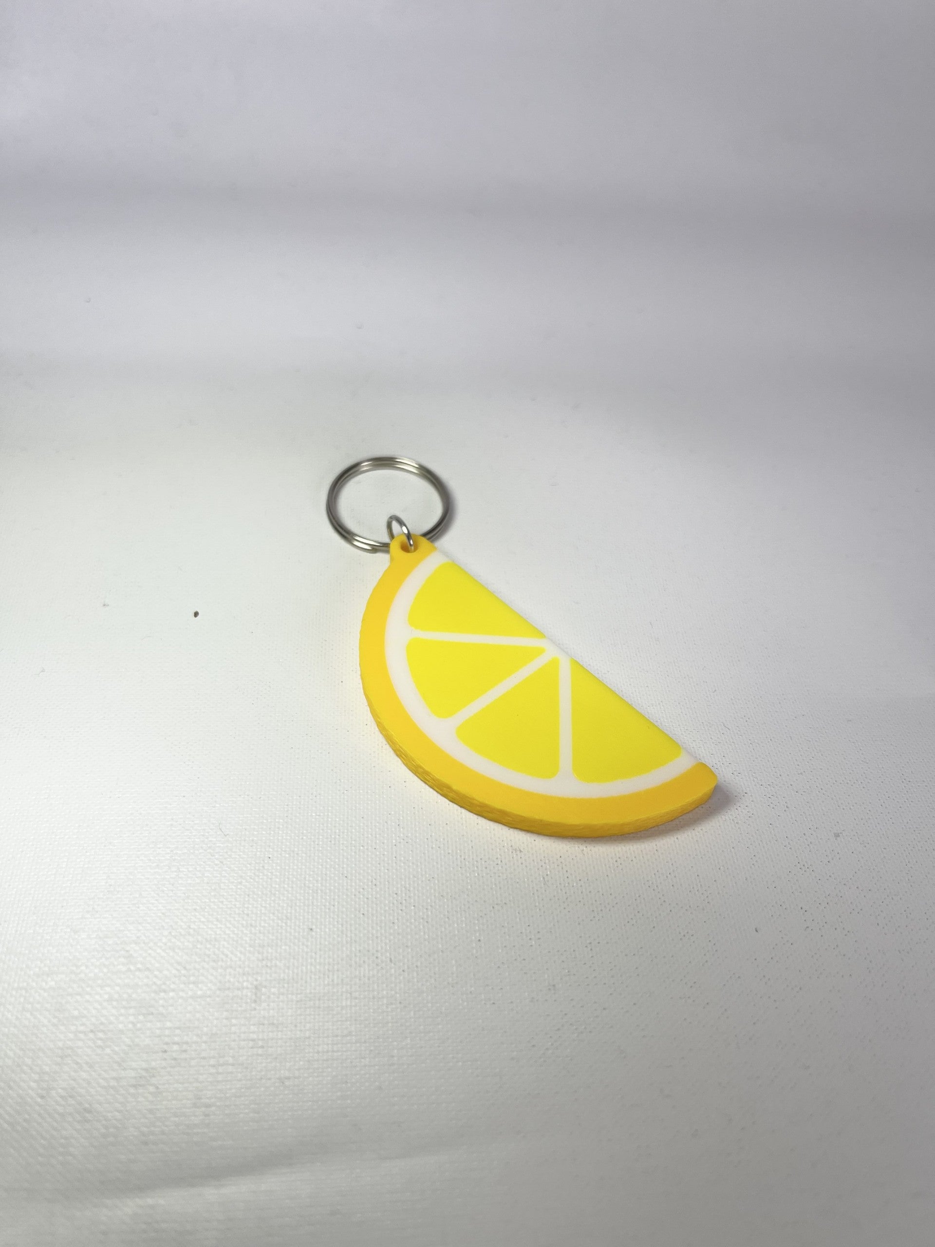 Orange, Lemon, Lime, Grapefruit Slice Keychain, 3D Printed Fruit Charm