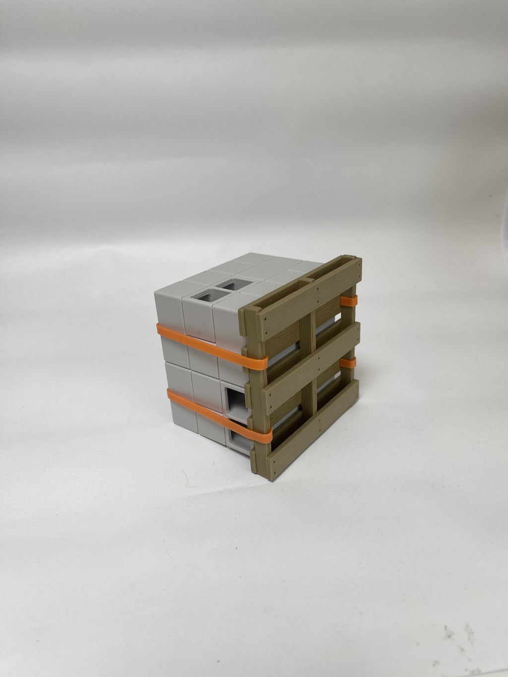 Cinder block styled pen holder - Unique desk organization