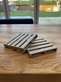 Wooden Pallet Coasters – Set of 4 | 3D Printed, PLA Wood