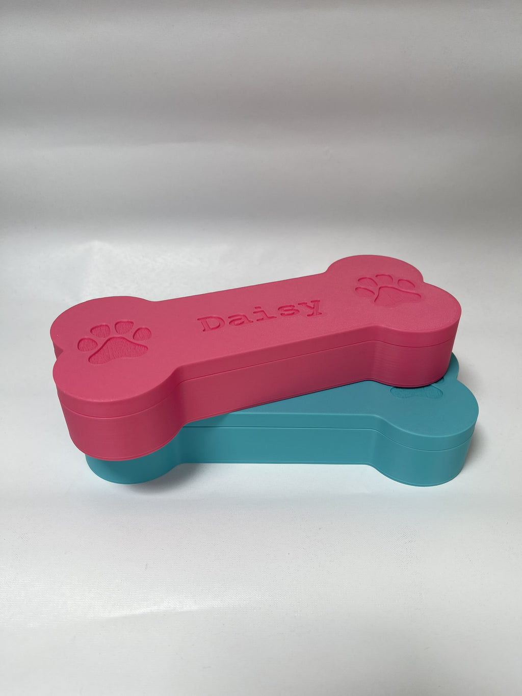 Dog Bone Pill Box, 7 Day Day/Night Organizer, Magnetic Seal, Customizable