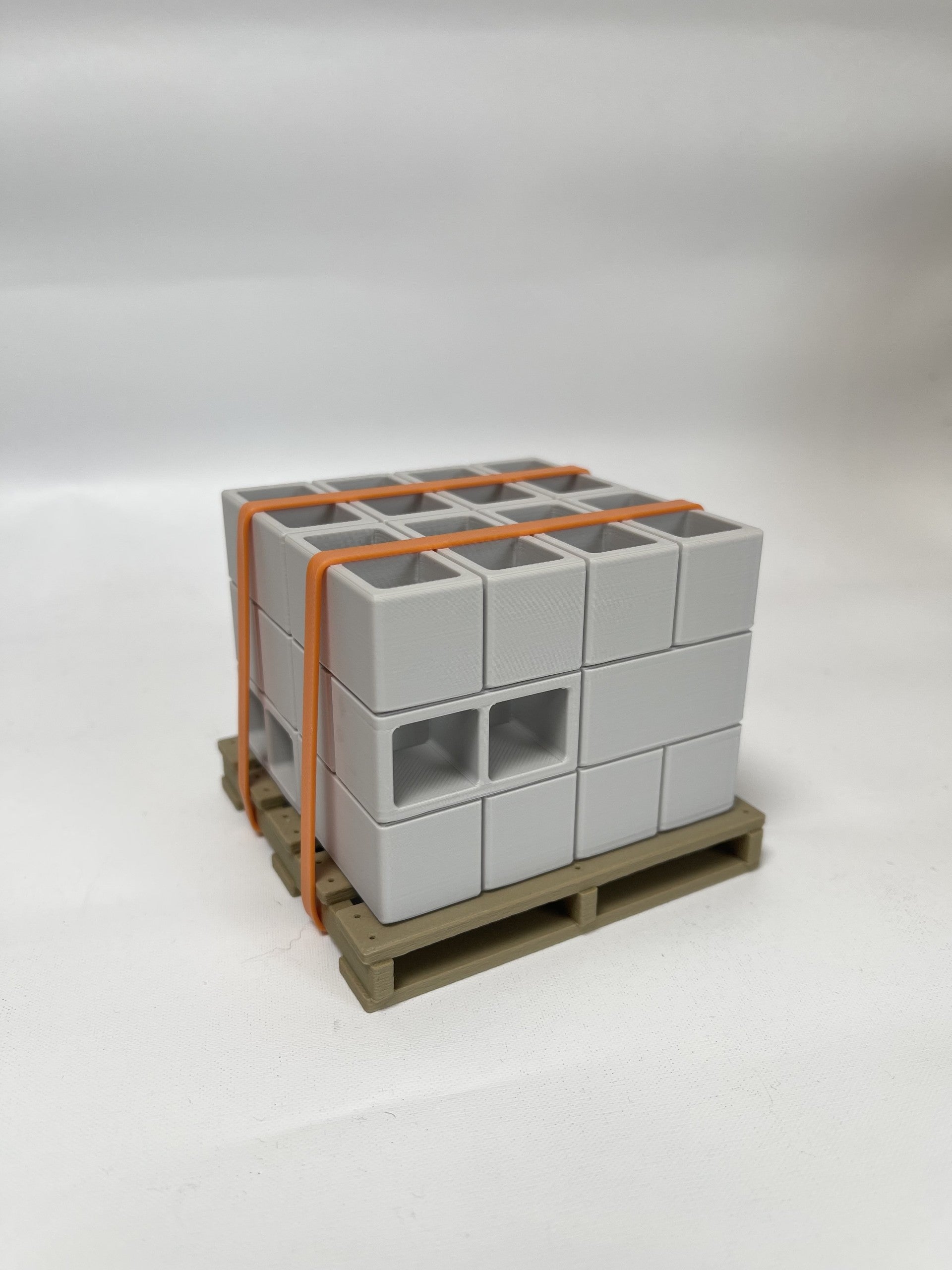 Cinder block styled pen holder - Unique desk organization