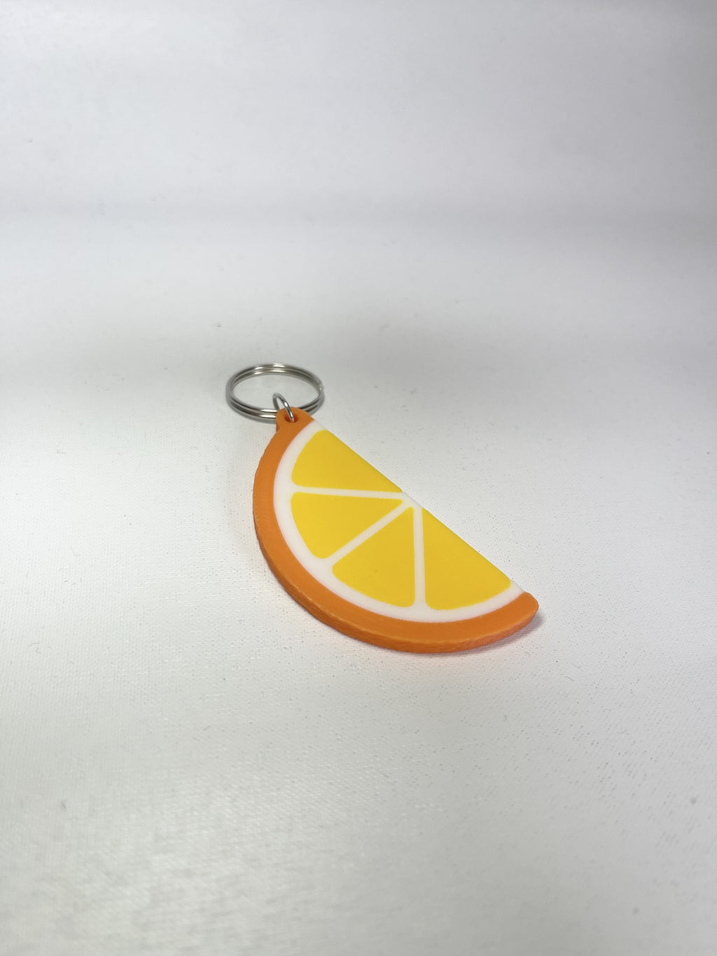 Orange, Lemon, Lime, Grapefruit Slice Keychain, 3D Printed Fruit Charm